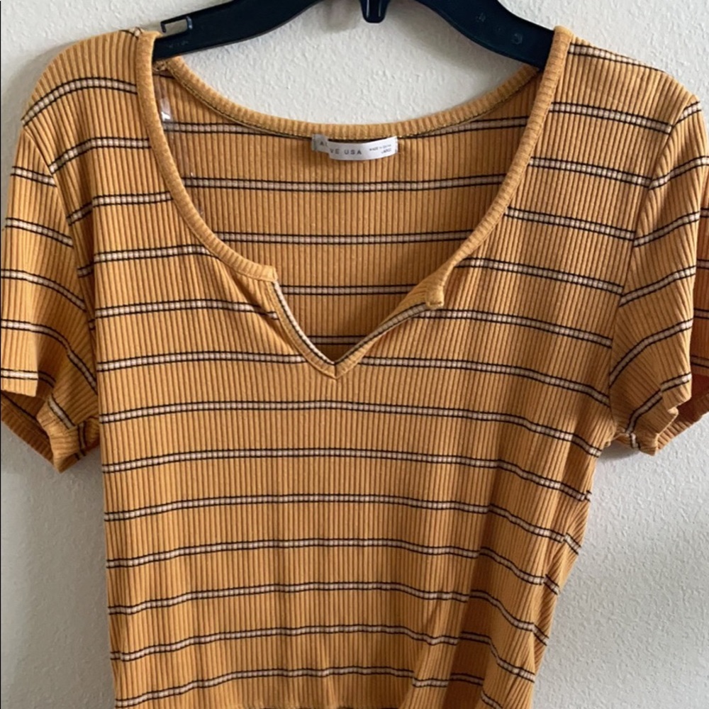 Yellow Crop Top